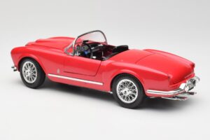 Lancia Aurelia B24 Spider レッド Bburago 1:18 3010 メタル - 画像 7/8