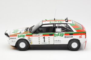 Lancia Delta HF 4WD #1 D. Cerrato Totip Rally Targa Florio 1987 Kyosho 1:18 08960C メタル - 画像 4/8