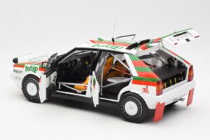 Lancia Delta HF 4WD #1 D. Cerrato Totip Rally Targa Florio 1987 Kyosho 1:18 08960C メタル - 画像 5/8