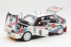 Lancia Delta HF 4WD #6 M. Biasion / T. Siviero Martini Rally Monte Carlo 1987 Kyosho 1:18 08960A メタル - 画像 2/8