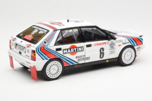 Lancia Delta HF 4WD #6 M. Biasion / T. Siviero Martini Rally Monte Carlo 1987 Kyosho 1:18 08960A メタル - 画像 3/8
