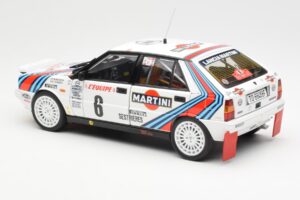 Lancia Delta HF 4WD #6 M. Biasion / T. Siviero Martini Rally Monte Carlo 1987 Kyosho 1:18 08960A メタル - 画像 7/8