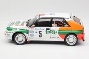 Lancia Delta HF Integrale Evo II Totip #5 A. Aghini / S. Farnocchia Rally Monte Carlo 1993 Kyosho 1:18 08348F メタル - 画像 4/8