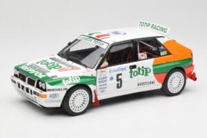 Lancia Delta HF Integrale Evo II Totip #5 A. Aghini / S. Farnocchia Rally Monte Carlo 1993 Kyosho 1:18 08348F メタル