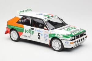Lancia Delta HF Integrale Evo II Totip #5 A. Aghini / S. Farnocchia Rally Monte Carlo 1993 Kyosho 1:18 08348F メタル - 画像 6/8