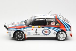 Lancia Delta HF Integrale Evo Martini #4 D. Auriol / B. Occelli Winner Rally Monte Carlo 1992 Kyosho 1:18 08348A メタル - 画像 4/8