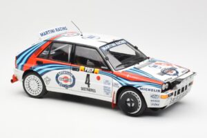 Lancia Delta HF Integrale Evo Martini #4 D. Auriol / B. Occelli Winner Rally Monte Carlo 1992 Kyosho 1:18 08348A メタル - 画像 6/8