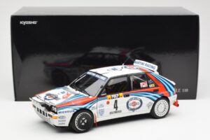 Lancia Delta HF Integrale Evo Martini #4 D. Auriol / B. Occelli Winner Rally Monte Carlo 1992 Kyosho 1:18 08348A メタル - 画像 8/8