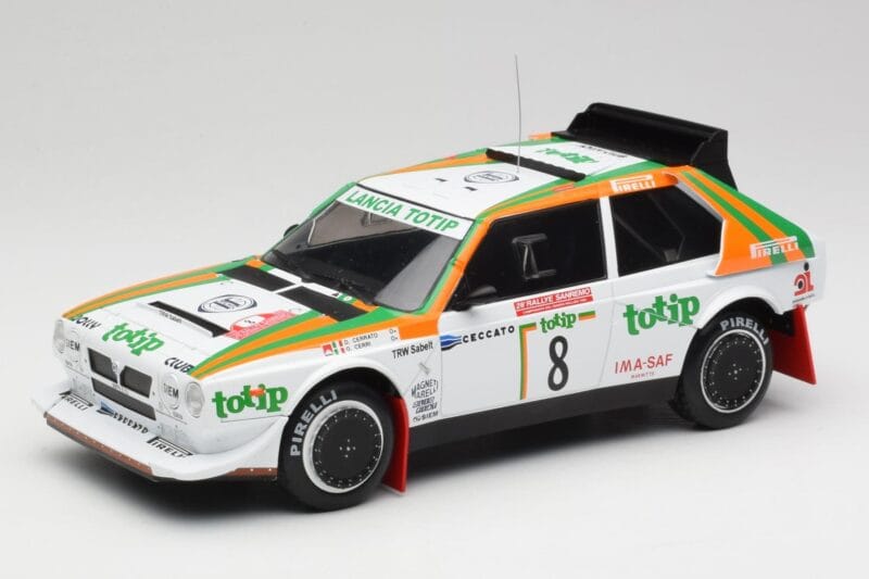 Lancia Delta S4 #8 D. Cerrato / G. Cerri Rally San Remo 1986 IXO 1:18 18RMC133 メタル