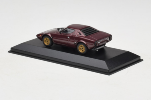 Lancia Stratos バーガンディレッド Minichamps 1:43 LANCIA001 メタル - 画像 3/4