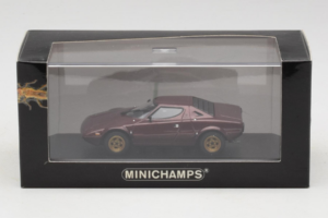 Lancia Stratos バーガンディレッド Minichamps 1:43 LANCIA001 メタル - 画像 4/4