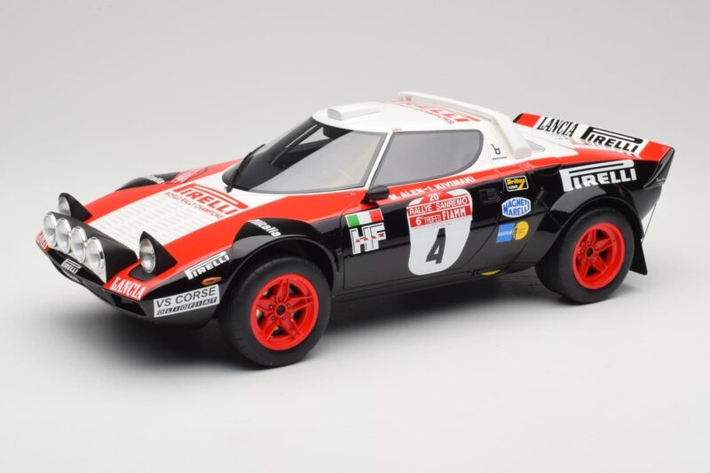 Lancia Stratos HF Gr.4 ブラック #0 M. Alen / I. Kivimäki Rally San Remo 1978 Otto 1:12 G088 レジン