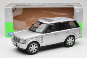 Land Rover Range Rover L322 シルバー Welly 1:18 12536W メタル - 画像 8/8