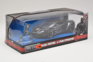 Lykan HyperSport Black Panther フィギュア付き Metals Diecast 1:24 99723 メタル - 画像 2/3