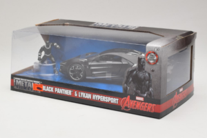 Lykan HyperSport Black Panther フィギュア付き Metals Diecast 1:24 99723 メタル - 画像 3/3