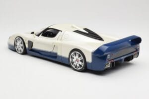 Maserati MC12 ホワイト ブルー Hot Wheels 1:18 G7158 メタル - 画像 7/8