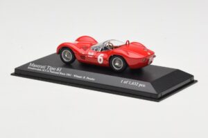 Maserati Tipo 61 #6 R. Penske SCCA National Race Meadowdale 1961 Minichamps 1:43 400611206 メタル - 画像 3/4