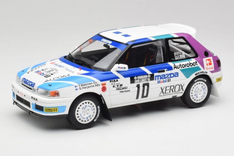 Mazda 323 GTX #10 T. Makinen / S. Harjanne 1000 Lakes Rally 1991 Otto 1:18 OT1099 レジン