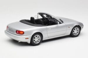 Mazda MX-5 Miata NA ハイライトシルバー Gate 1:18 1015 メタル - 画像 3/8