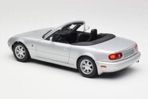 Mazda MX-5 Miata NA ハイライトシルバー Gate 1:18 1015 メタル - 画像 7/8
