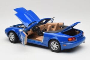 Mazda MX-5 NA トワイライトブルーマイカ Gate 1:18 1013 メタル - 画像 5/8