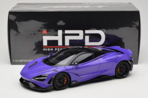 McLaren 765LT パープル HPD 1:18 HPD18005 メタル - 画像 8/8