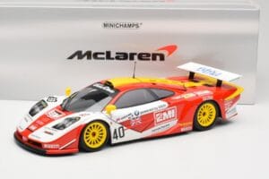 McLaren F1 GTR Gulf Team Davidoff #40 D. O'Rourke / G. Sugden / J. Auberlein 24 Hours of Le Mans 1998 Minichamps 1:18 5301338 - 画像 8/8