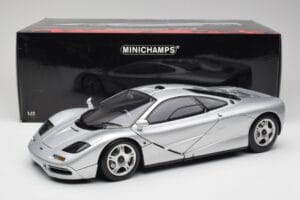 McLaren F1 シルバー Minichamps 1:12 530133129 メタル - 画像 8/8