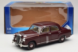 Mercedes 180 Ponton ダークレッド Revell 1:18 08876 メタル - 画像 6/6