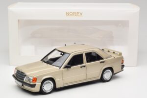 Mercedes 190E W201 2.3-16 Smoke Silver Metallic Norev 1:18 183831 メタル - 画像 8/8