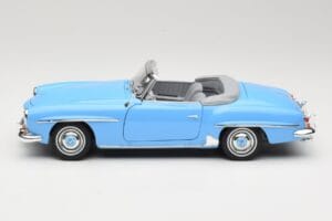 Mercedes 190 SL W121 ライトブルー Norev 1:18 183400 メタル - 画像 4/8