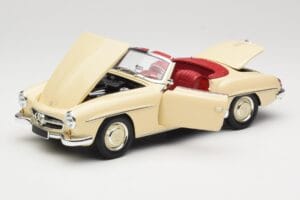 Mercedes 190 SL W121 ベージュ Minichamps 1:18 103037034 メタル - 画像 2/8