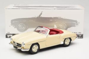 Mercedes 190 SL W121 ベージュ Minichamps 1:18 103037034 メタル - 画像 8/8