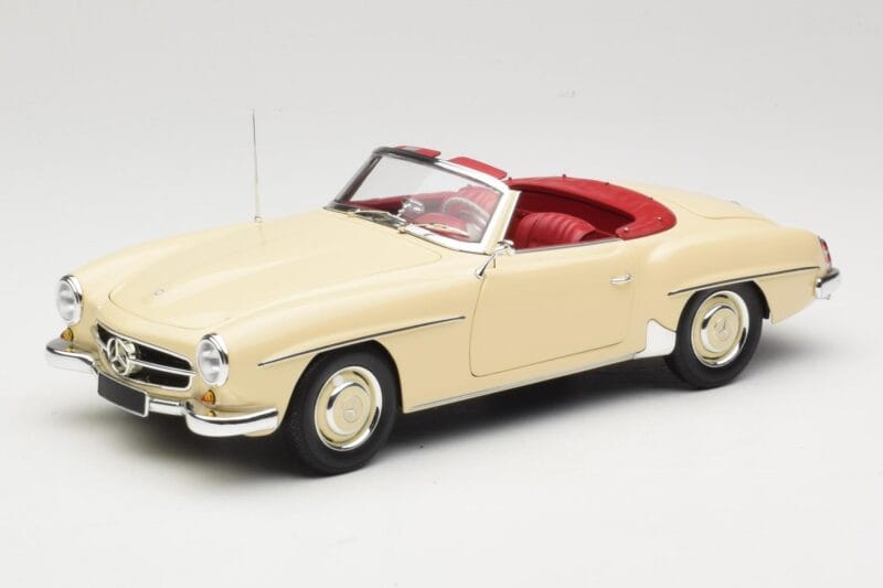 Mercedes 190 SL W121 ベージュ Minichamps 1:18 103037034 メタル