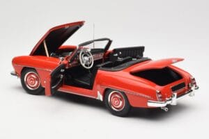 Mercedes 190 SL W121 Guards Red Minichamps 1:18 100037032 メタル - 画像 5/8