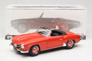 Mercedes 190 SL W121 Guards Red Minichamps 1:18 100037032 メタル - 画像 8/8