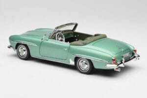 Mercedes 190 SL W121 ライトグリーン メタリック Norev 1:18 183401 メタル - 画像 8/9