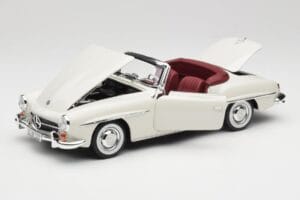 Mercedes 190 SL W121 ライトグレー Norev 1:18 B66040710 メタル - 画像 2/10