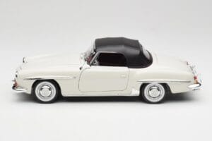Mercedes 190 SL W121 ライトグレー Norev 1:18 B66040710 メタル - 画像 5/10