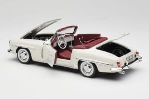 Mercedes 190 SL W121 ライトグレー Norev 1:18 B66040710 メタル - 画像 7/10