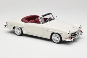 Mercedes 190 SL W121 ライトグレー Norev 1:18 B66040710 メタル - 画像 8/10