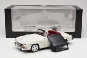 Mercedes 190 SL W121 ライトグレー Norev 1:18 B66040710 メタル - 画像 10/10