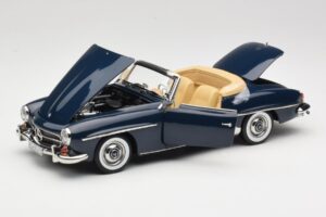 Mercedes 190 SL W121 Middle Blue Norev 1:18 183403 メタル - 画像 2/8