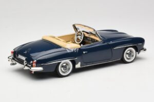 Mercedes 190 SL W121 Middle Blue Norev 1:18 183403 メタル - 画像 3/8