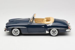 Mercedes 190 SL W121 Middle Blue Norev 1:18 183403 メタル - 画像 4/8