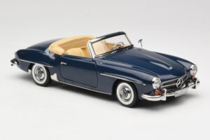 Mercedes 190 SL W121 Middle Blue Norev 1:18 183403 メタル - 画像 6/8