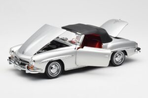 Mercedes 190 SL W121 シルバー Norev 1:18 B660640604 メタル - 画像 2/8