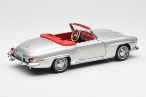 Mercedes 190 SL W121 シルバー Norev 1:18 B660640604 メタル - 画像 3/8