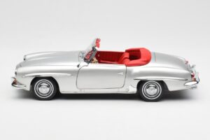 Mercedes 190 SL W121 シルバー Norev 1:18 B660640604 メタル - 画像 4/8