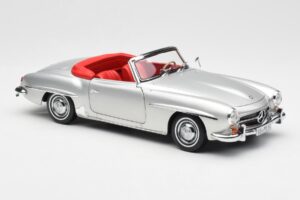 Mercedes 190 SL W121 シルバー Norev 1:18 B660640604 メタル - 画像 6/8